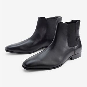 Express — Men's Black Leather Chelsea Boots